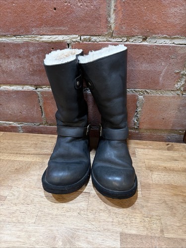 Ugg kensington black leather - black,