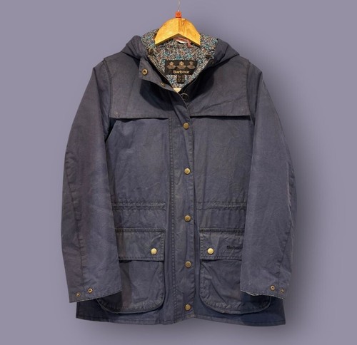 Barbour navy waxed cotton - barbour,