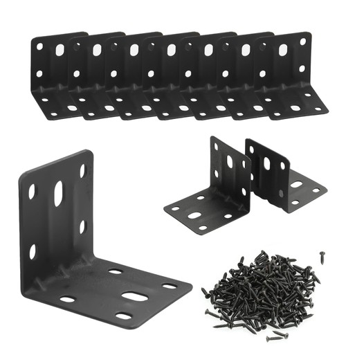 Pack black 2x2in brackets - black,