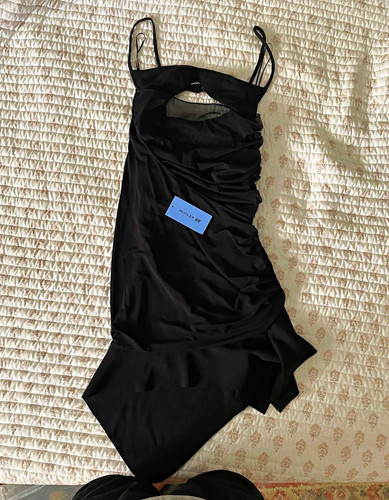 Mugler black ruched - h&m,