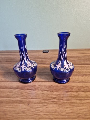 Two vintage bohemian colbalt - vintage,
