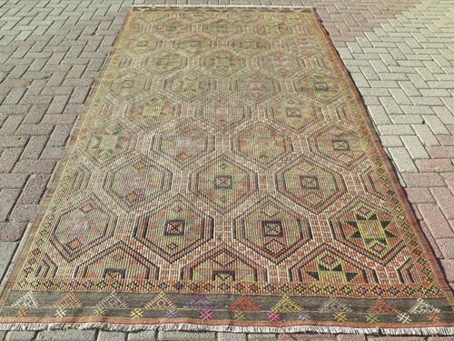 Large rug vintage turkish - rug,,