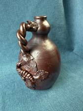 Japanese Bizen Ware - Signed - Twisted Handle Vintage Rare VGC 