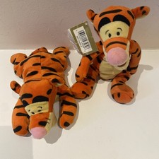 2 x Disney "TIGGER" beanies soft toy  Rare 