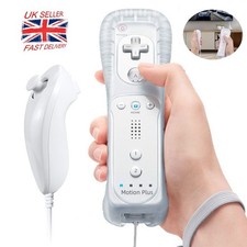 NEW Motion Plus Remote Controller + Nunchuck for Nintendo Wii / Wii U Console