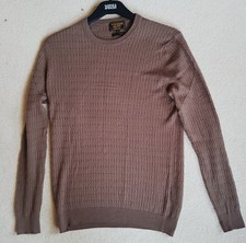 WILLIAM HUNT ITALIAN MERINO FINE WOOL SWEATER : LARGE
