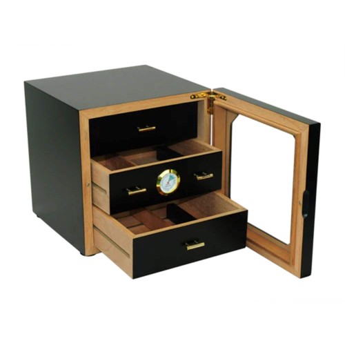 100 black cigar humidor - 50-100, ct