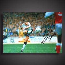 Tottenham Hotspur- Paul Gascoigne Hand Signed Football Photo £29.99 16X20