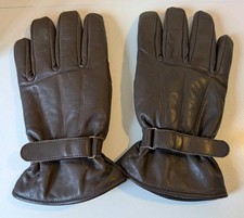Spartan Classic Leather Waterproof Motorcycle Gloves Brown Size M 