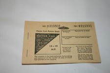 Motor Fuel Ration Book 1970s Unused Condition