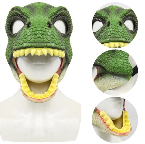 Green dinosaur mask - green,