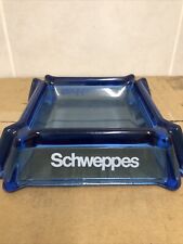 SCHWEPPES STUNNING BLUE GLASS