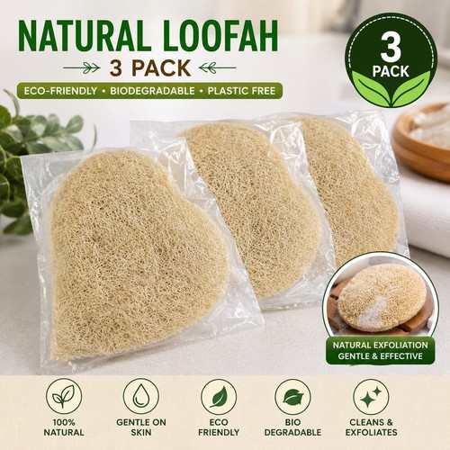 Pack natural loofah shower - pack,