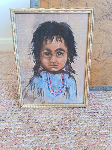 Vintage native american child - native,