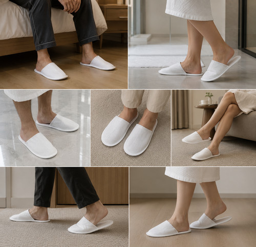 Pairs disposable slippers - disposable,
