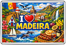 I Love Fridge Magnet Travel