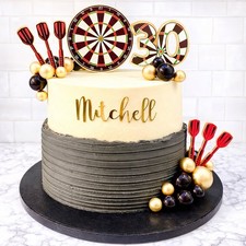 Darts Themed Personalised Cake