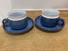 Denby Langley Chatsworth Pair  Of Cup&saucers