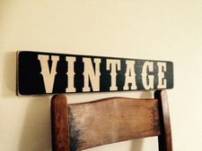 Vintage Sign Old Antique Look