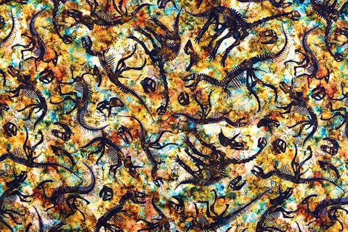 Fossil fabric quilting - fossil, fabric,