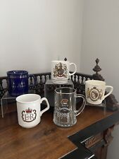 Queen Elizabeth II Silver Jubilee 1977 & Coronation 1952 Mugs Royal Memorabilia