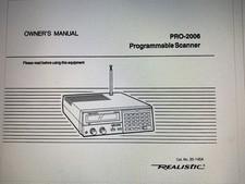 Realistic Pro-2006 User Manual