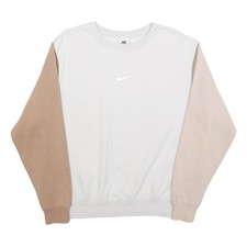 NIKE Womens White & Beige