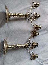 Antique 11” Tall Cast Brass