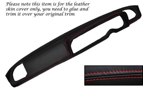 Red stitching dash dashboard - dash,