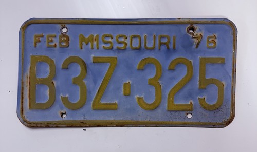 American licence plate - licence,