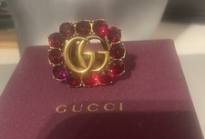 Gucci ring with ruby stones