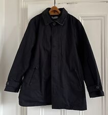 John Partridge Dark Blue Birling Coat / Mac - Zipped Pockets - M