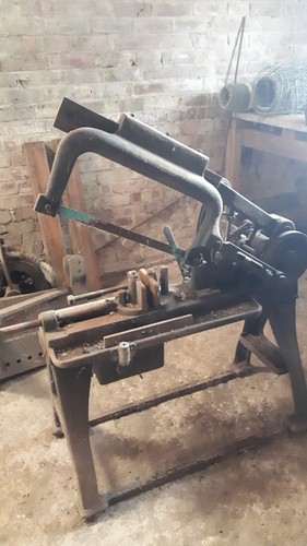 Antique metal cutting saw - antique,