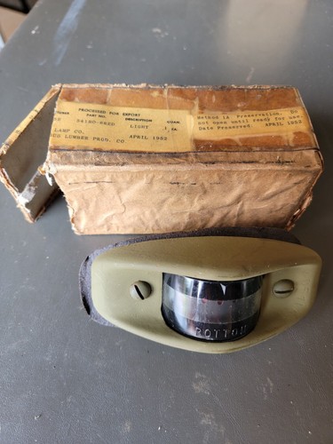 Nos wooden lamp side marker - wooden,