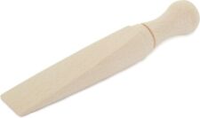 BEECH WOOD DOOR STOPPER DOORSTOP WEDGE STOP JAM WOODEN 5092