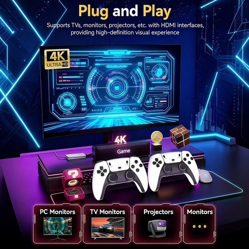 Retro games console - retro, console,4k