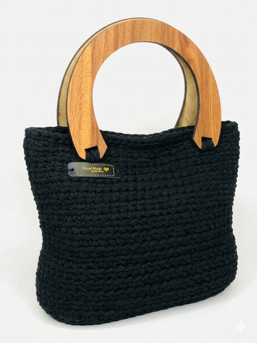 Handmade crochet tote bag - tote,