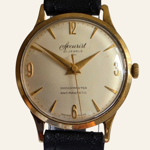 Vintage accurist 9ct - 9ct, solid