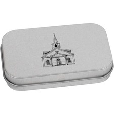 'Old Wooden Church' Metal Hinged Tin / Storage Box (TT045735)