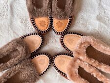 Women’s 100% Leather Slippers Boots With Sheepskin Wool Lining 