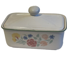 Floral Garden Butter Dish