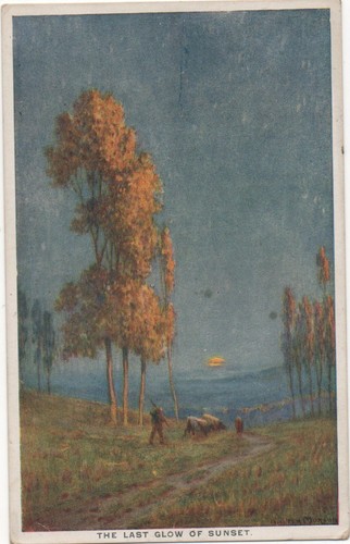 Postcard the last glow - last, of