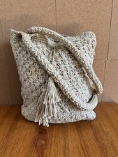 Crochet Jute Bag Beach Beige