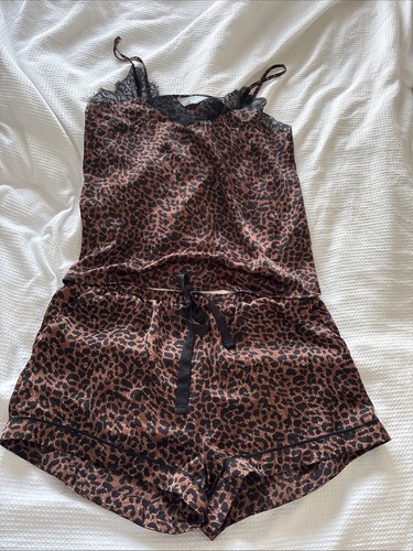 Satin leopard print - print, lacy