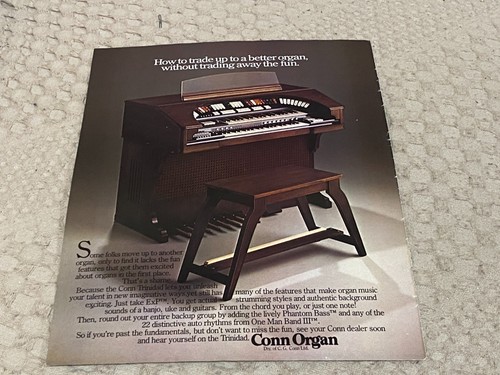Keyboard organ advert - advert, 11x8"