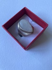 Ring, Broad Silver Band 925 & Moonstone 2cm Length. 26 Years Old