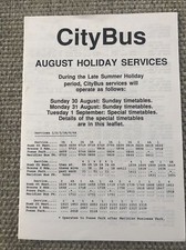 Leicester Citybus Timetable