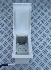 13a 230v external socket white - 13a,