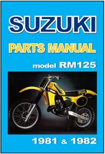 SUZUKI Parts Manual RM125 1981