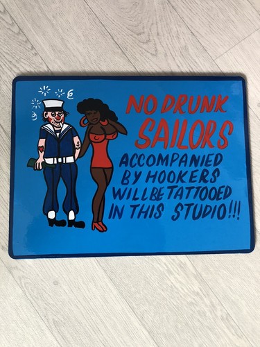 Hand painted humorous vintage - hand,